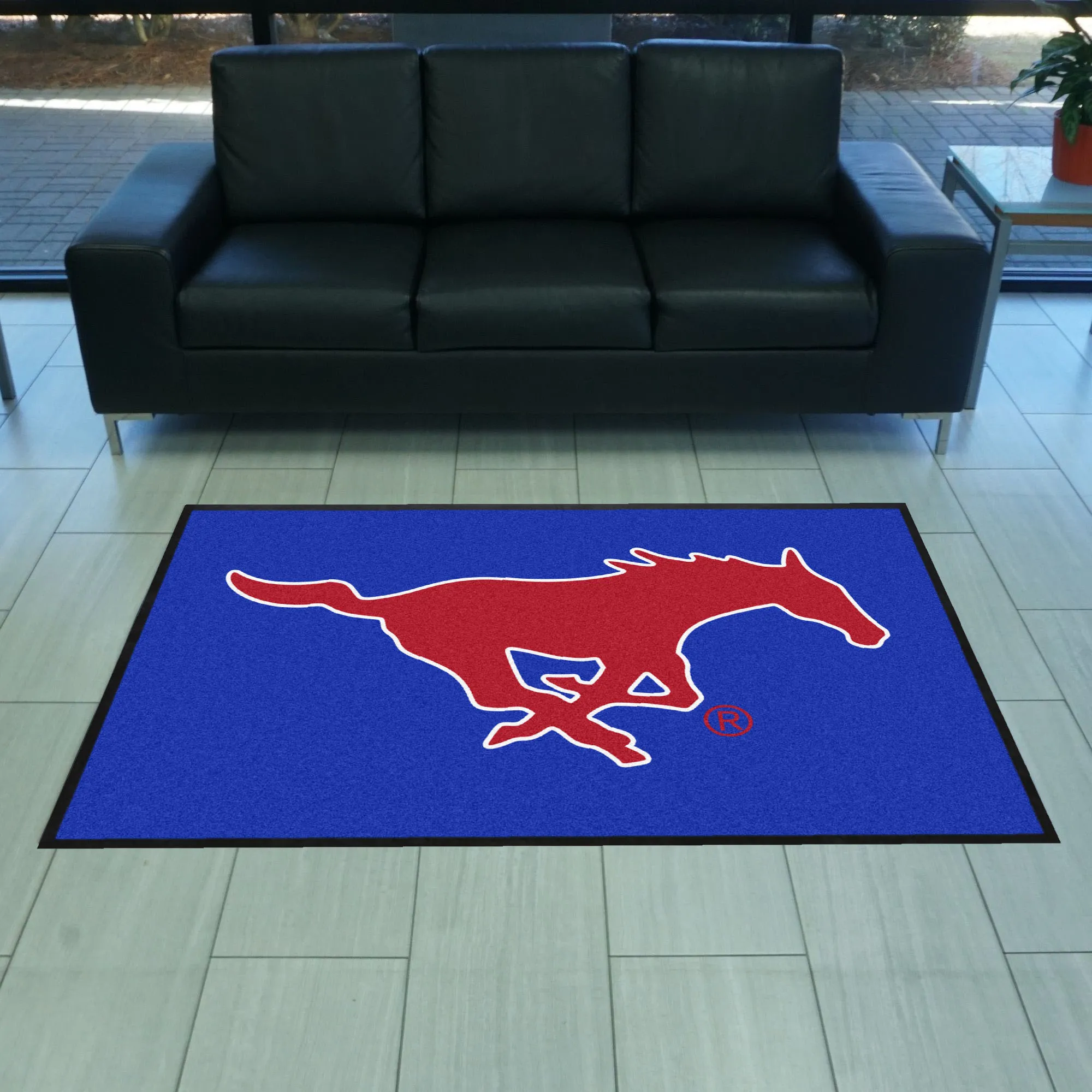 Southern Methodist University 4X6 Logo Mat - Landscape