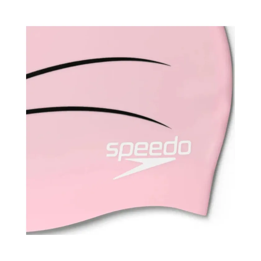 Speedo Seal Print Swim Cap For Tots -Pink/Black