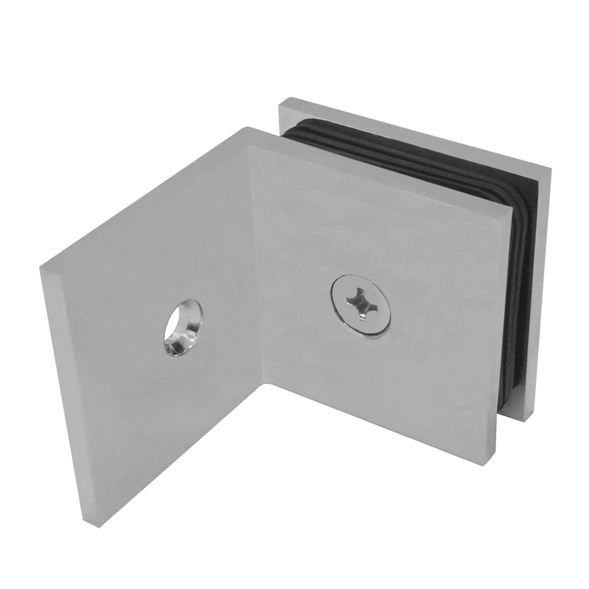 [SQC039] Square Shower Clamps - Wall Mount, Offset (CH, BN, MBL, SB)