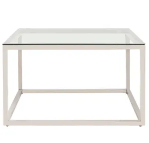 Square Stainless Steel Coffee Table - Howard Elliott