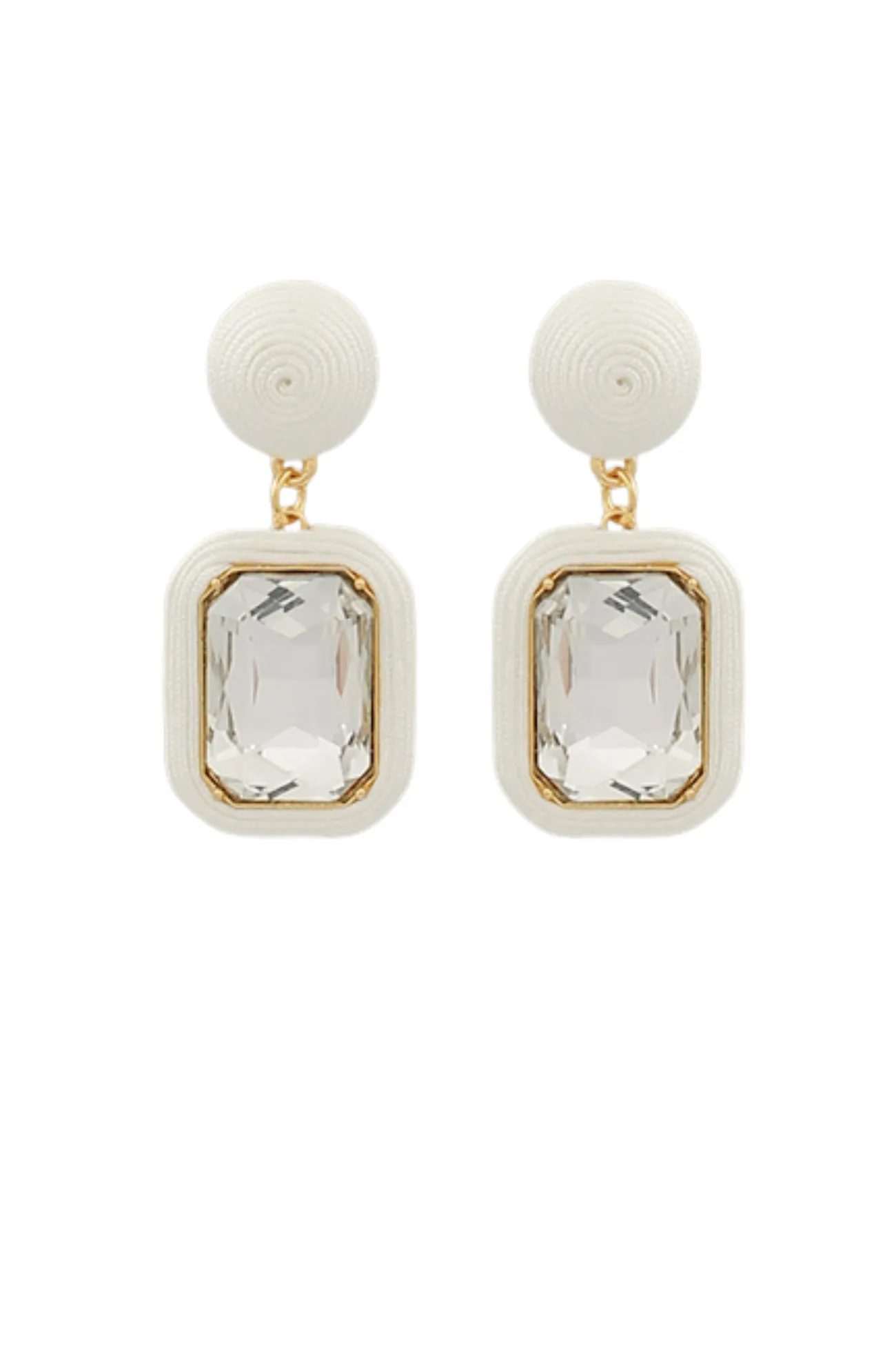 Square Thread Wrapping Earrings