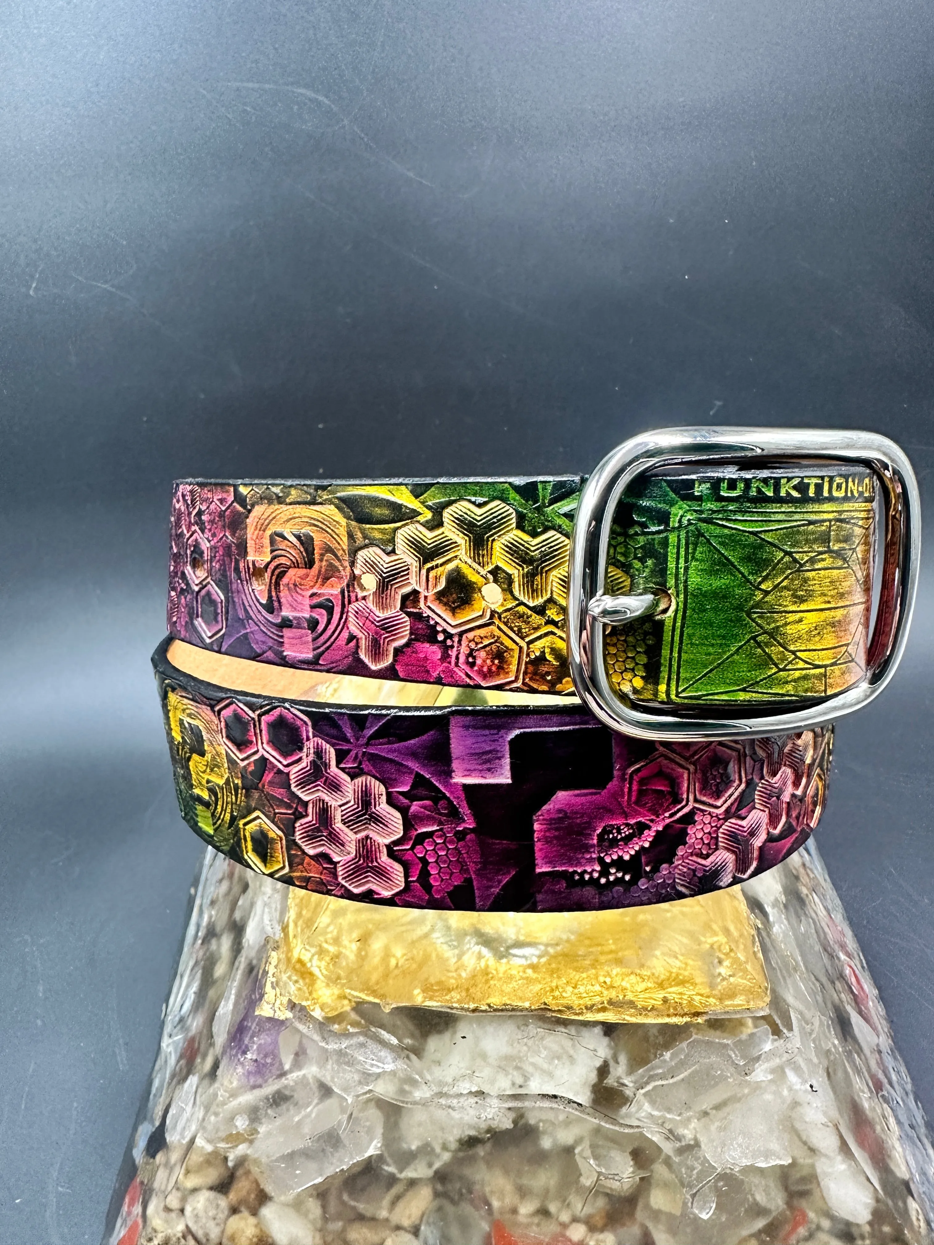 Stamped Leather Belt - Tipper 2.0