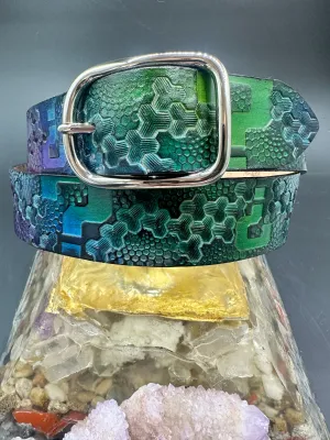 Stamped Leather Belt - Tipper 2.0