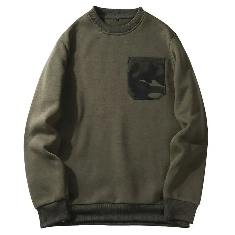 SWEAT MILITAIRE AVEC POCHE AVANT