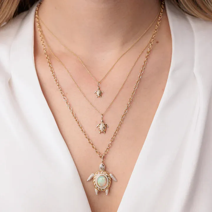 Sydney Evan Turtle Diamond Necklace