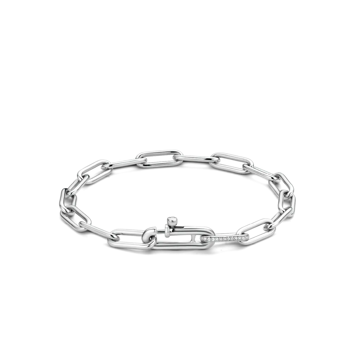 Ti Sento Milano Classic Rectangle Link Gilded Bracelet