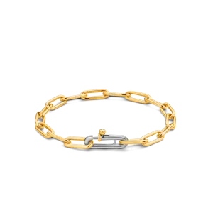 Ti Sento Milano Classic Rectangle Link Gilded Bracelet