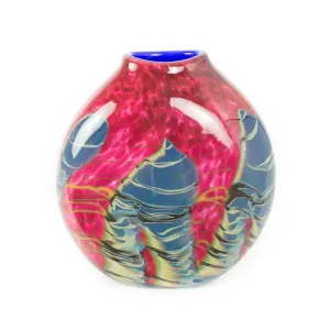 Tropical Bamboo Ruby Sphere Vase