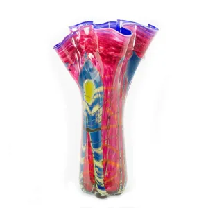 Tropical Bamboo Ruby Swing Vase