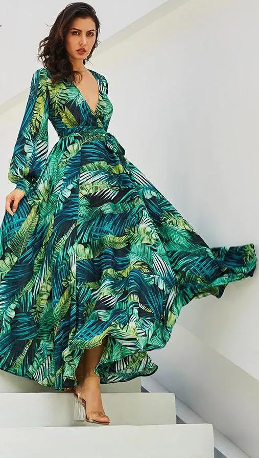 Tropical Boho Dynasty Dress