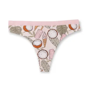 Tropical Cotton Thong