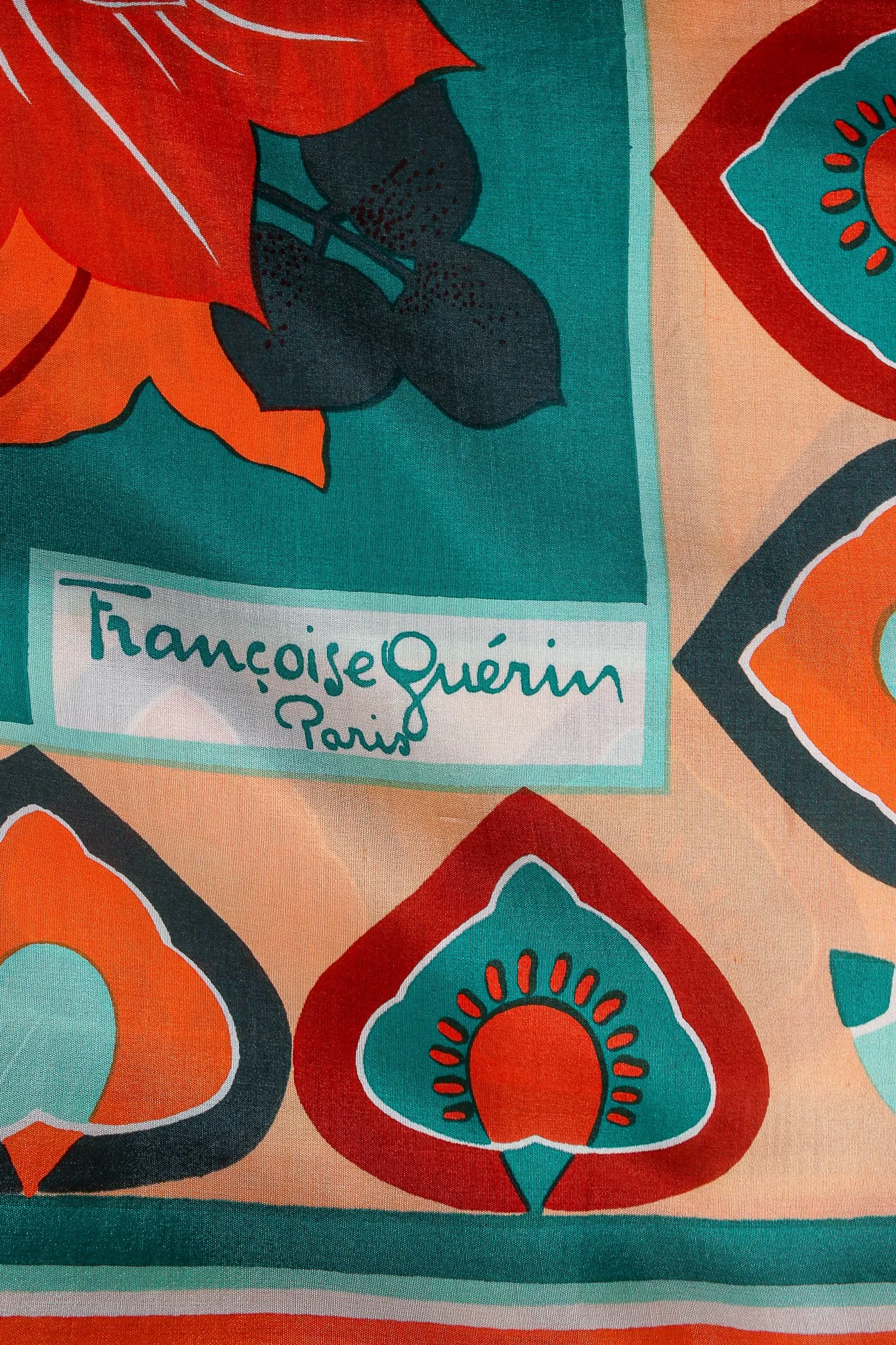 Tropical Floral Print Silk Fringe Shawl