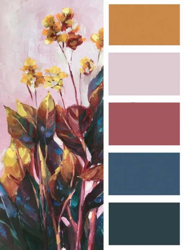 Tropical flower wall art, “Pink Paradise”, giclee print