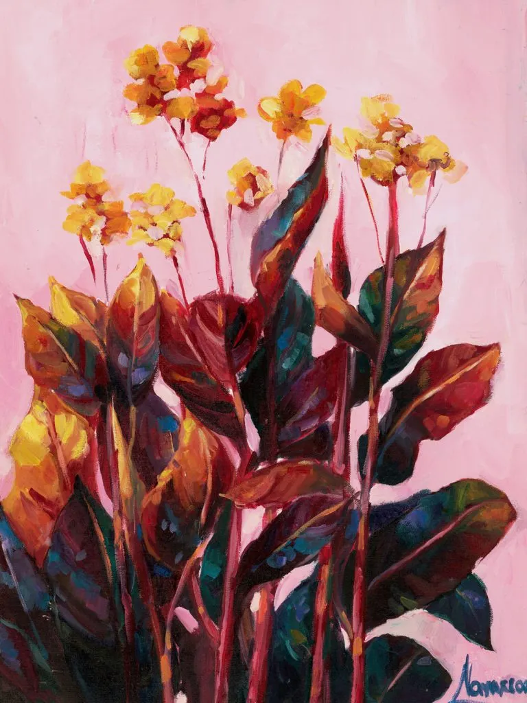 Tropical flower wall art, “Pink Paradise”, giclee print