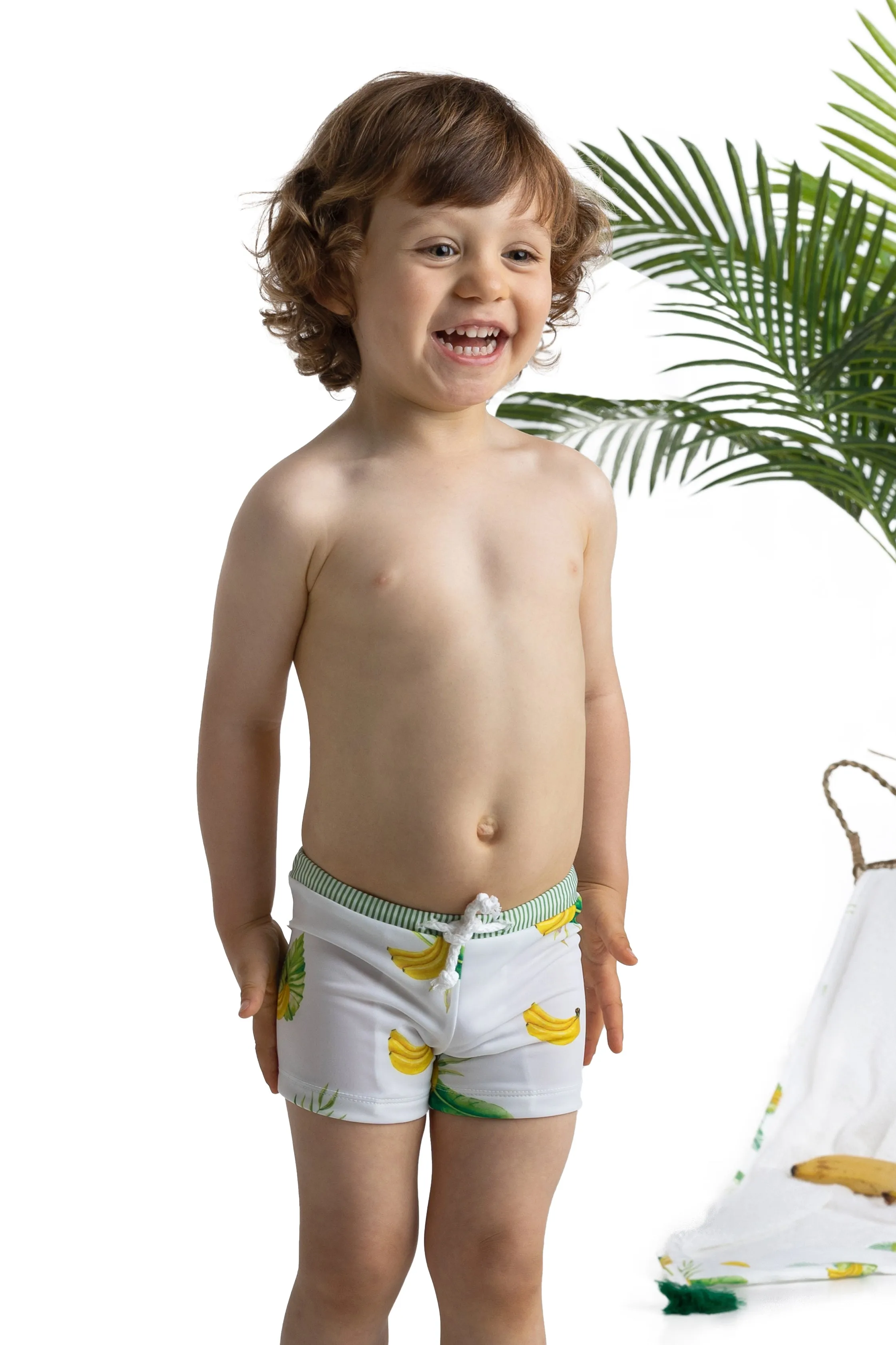 TROPICAL Lycra Swim Shorts