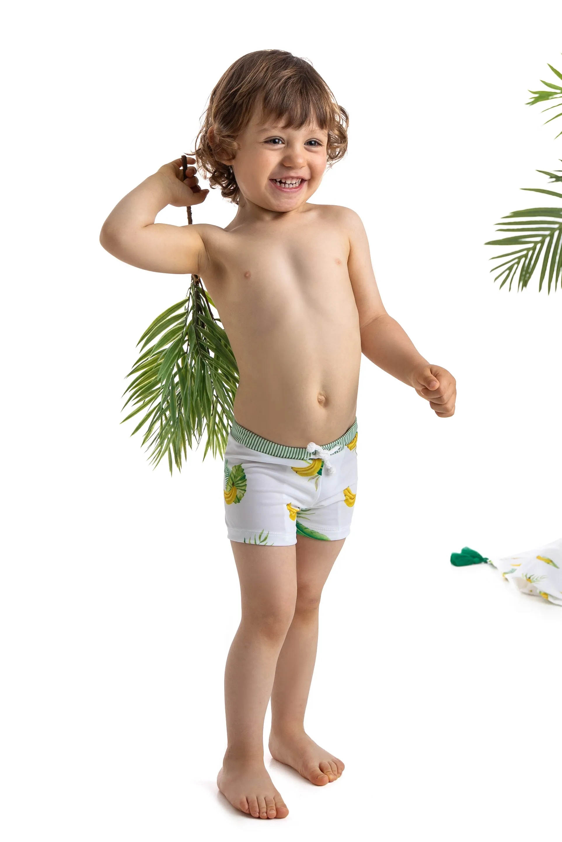 TROPICAL Lycra Swim Shorts