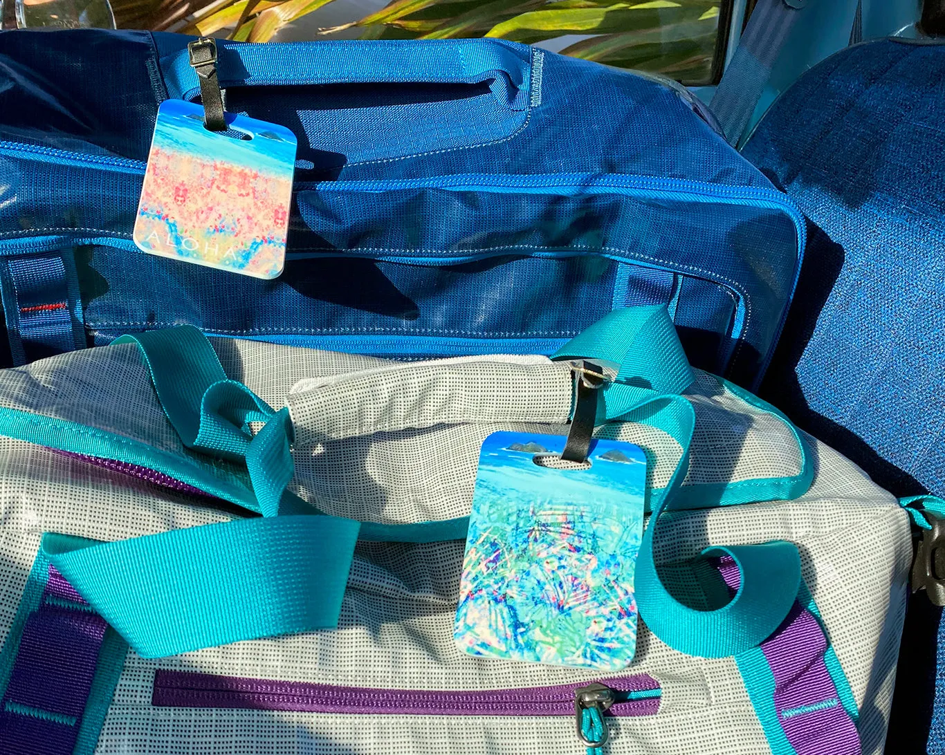 Tropical Mokes Luggage Tag