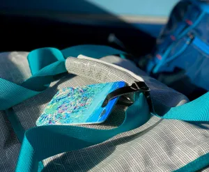 Tropical Mokes Luggage Tag