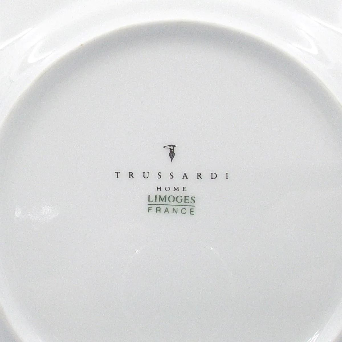 TRUSSARDI SET 4 DISH PORCELLANA DIVE DIMERS OF LIMOGES FRANCE Platinum Finish A-0600