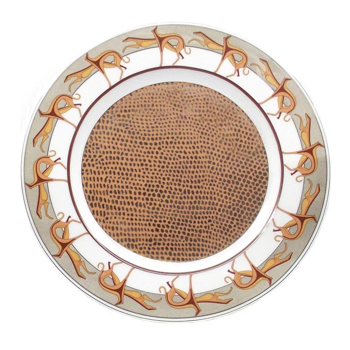 TRUSSARDI SET 4 DISH PORCELLANA DIVE DIMERS OF LIMOGES FRANCE Platinum Finish A-0600