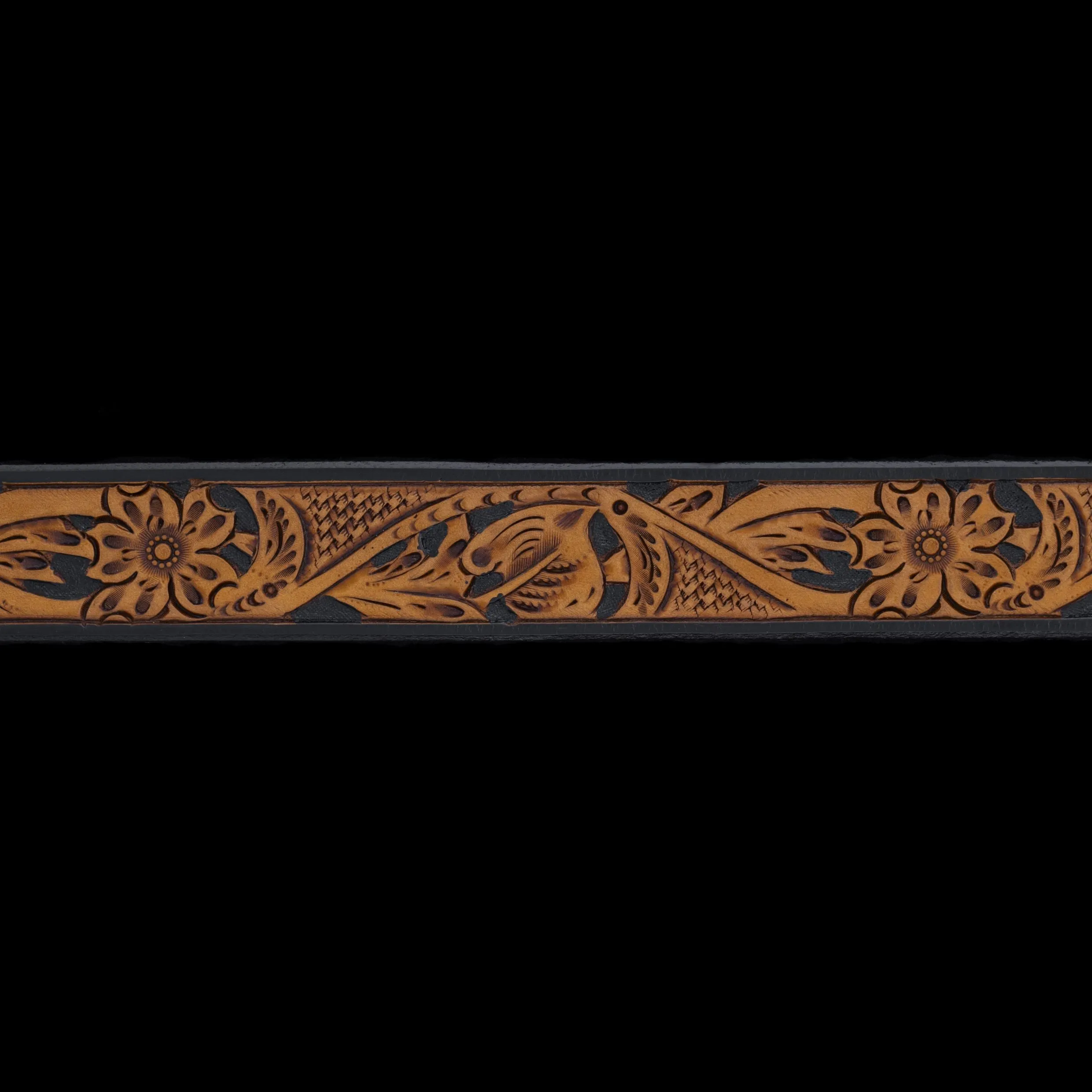 Two Tone Black Russet Floral