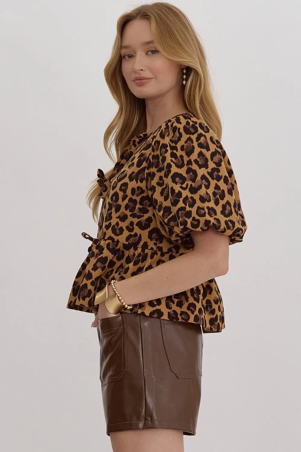 Untamed Cutie Top: Camel