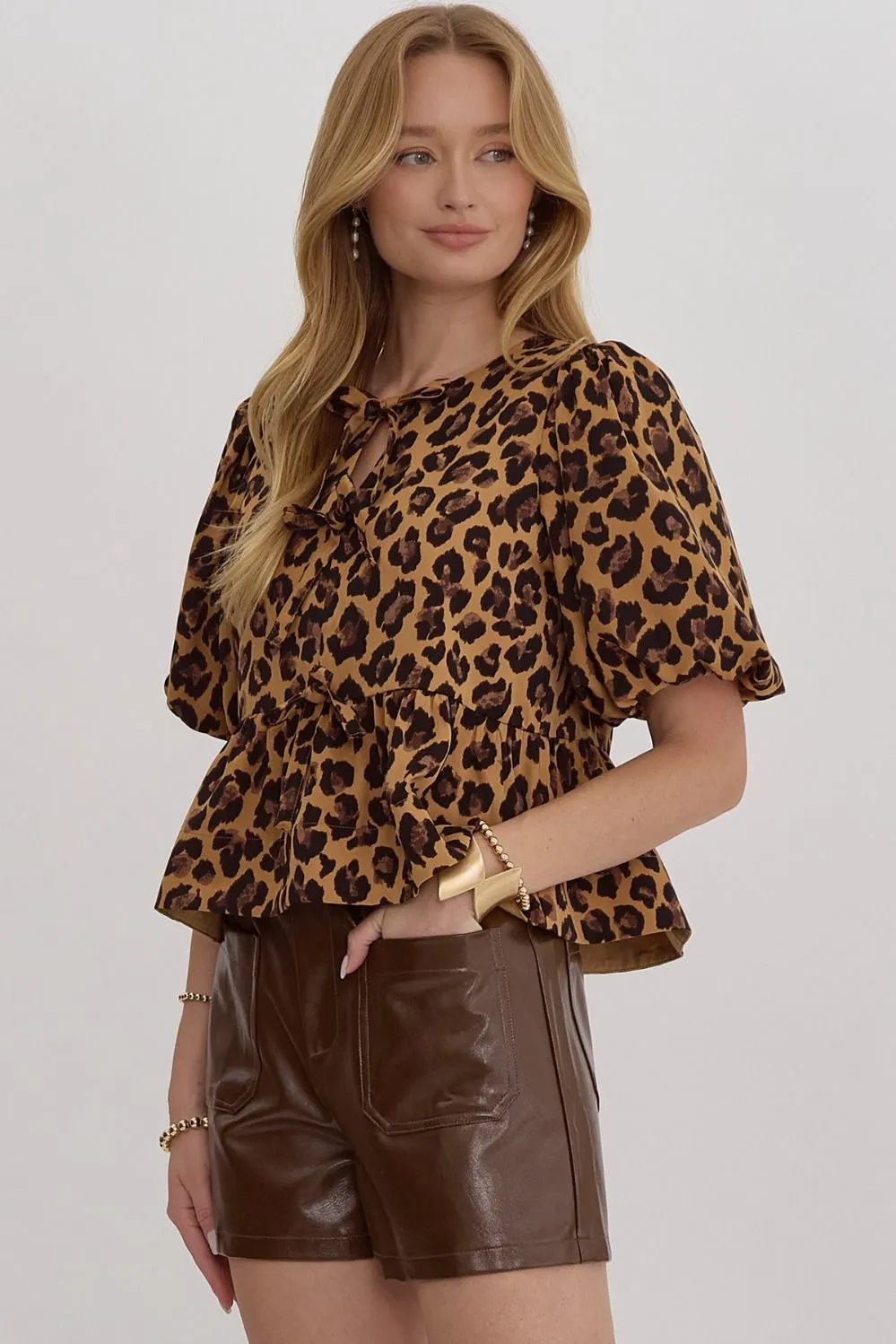 Untamed Cutie Top: Camel