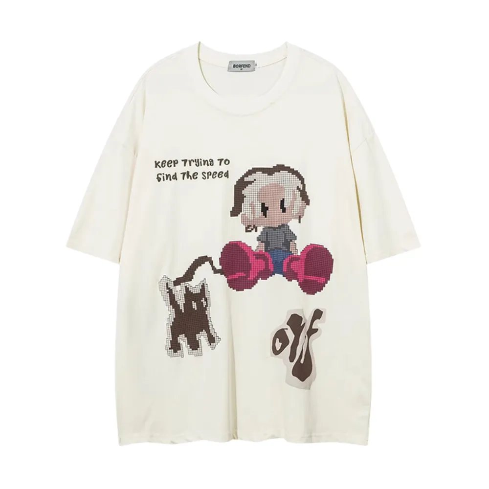 Urban Cartoon Boy Couple T-Shirt