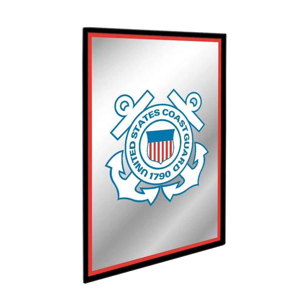 US Coast Guard: Vertical Framed Mirrored Wall Sign