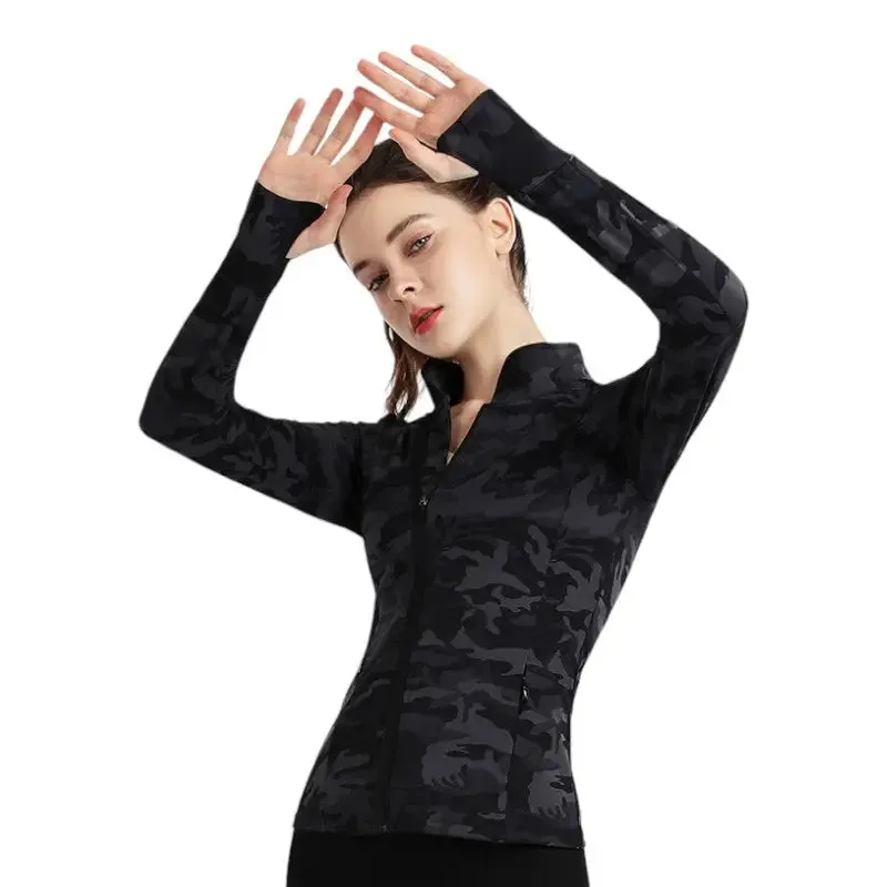Veste militaire femme camouflage noir
