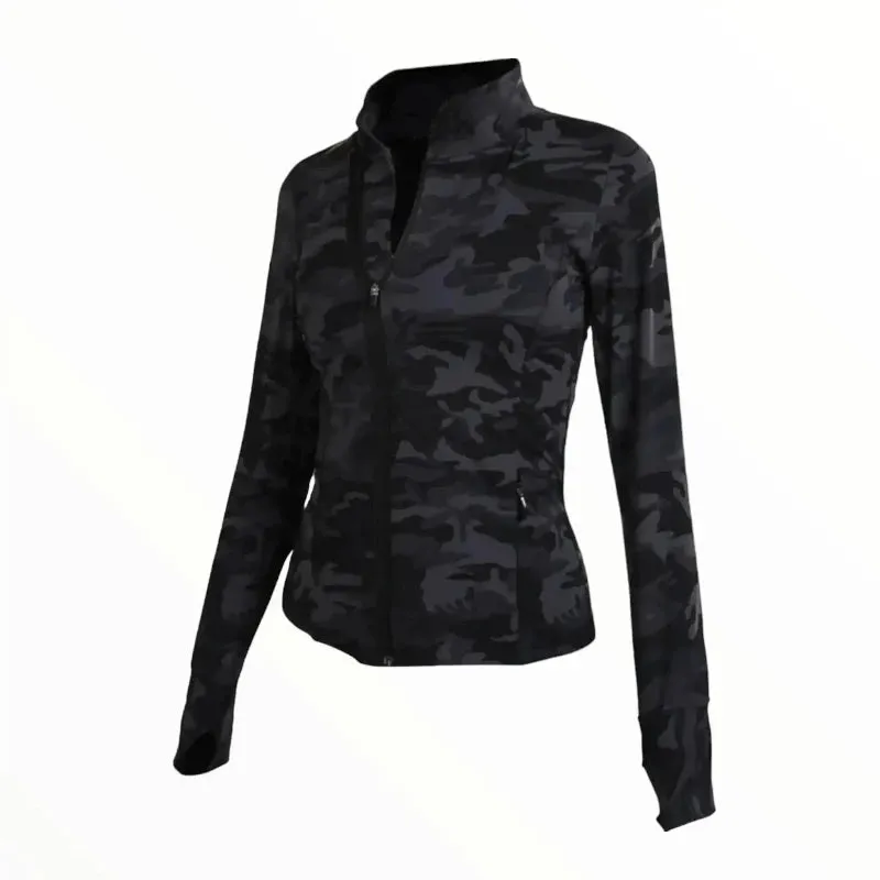 Veste militaire femme camouflage noir