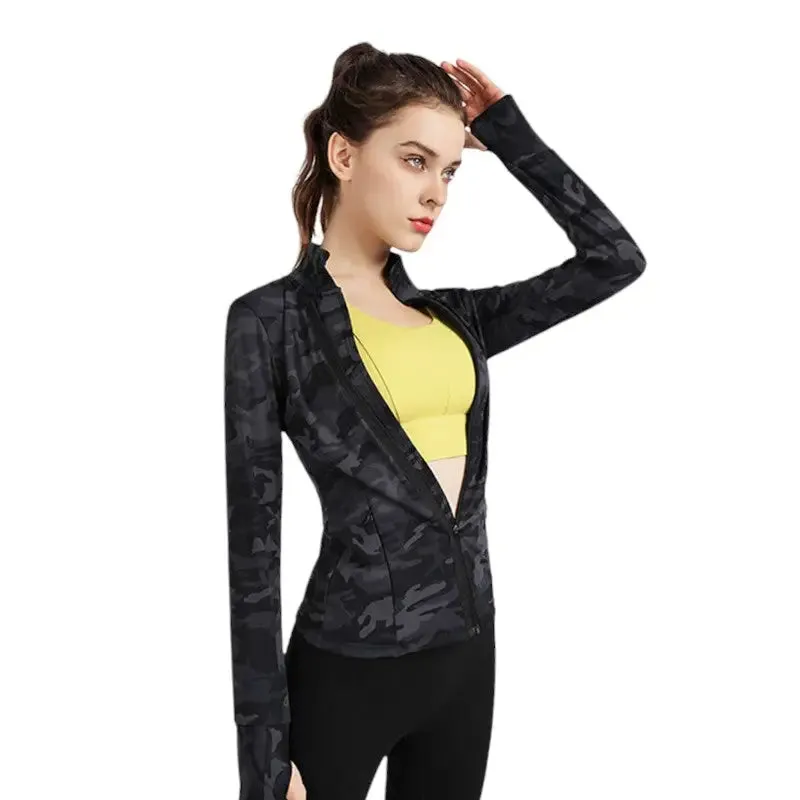 Veste militaire femme camouflage noir