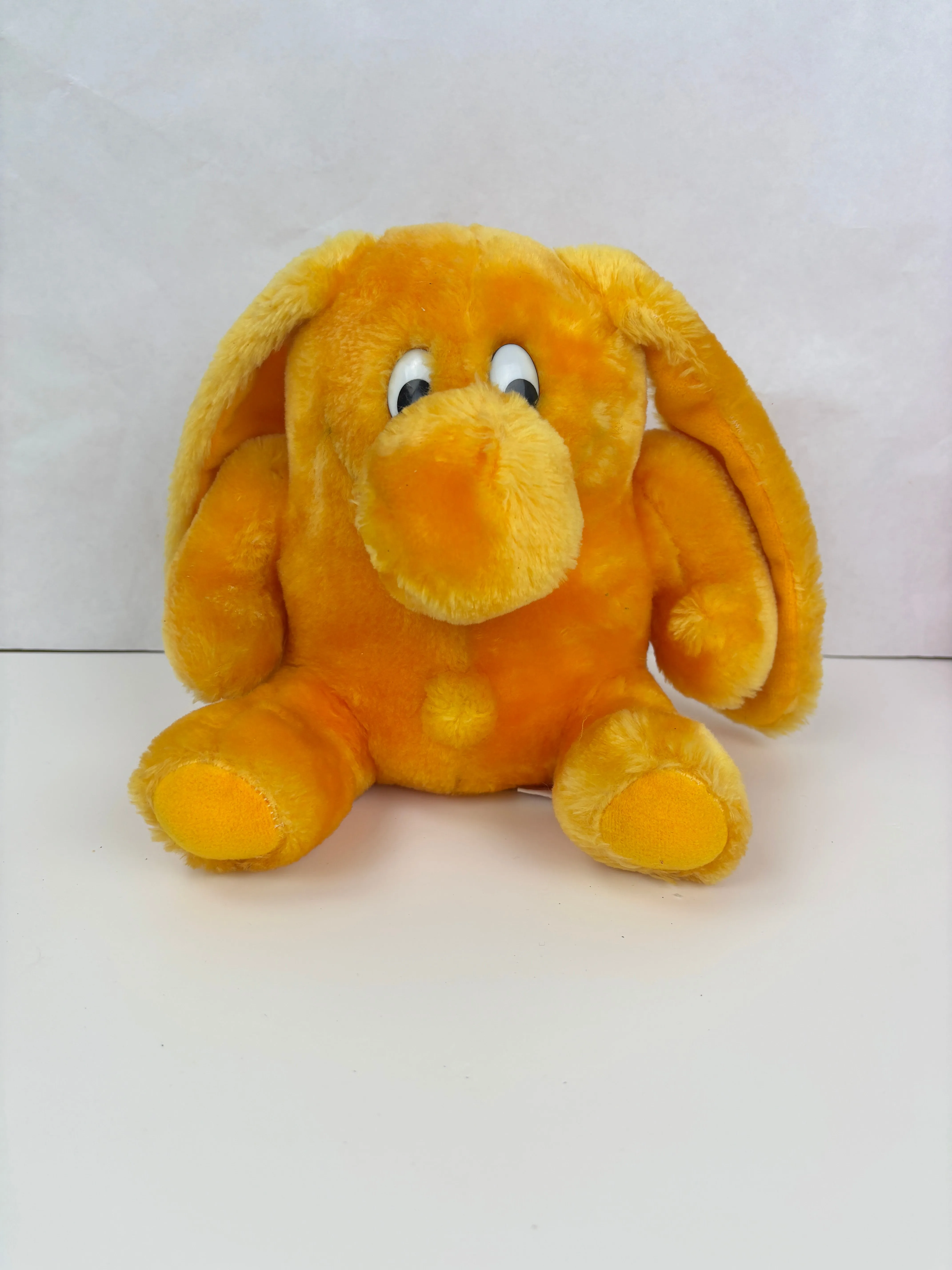 Vintage Kodak Kolorkins Plush Snap 1989 Stuffed Animal Yellow 8" Used W/ Tag