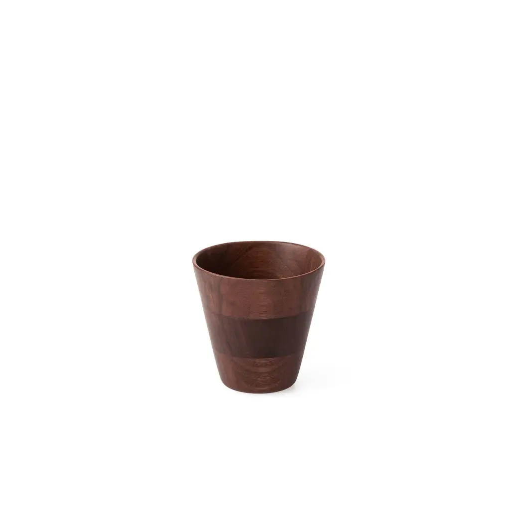 Walnut Tumbler | DISHWASHER SAFE - 3.5x3.5in | 9x9cm (ØxH) (217)