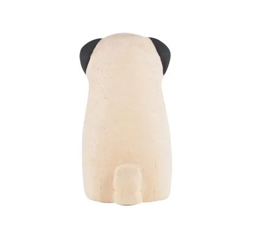 Wee Wooden Pug