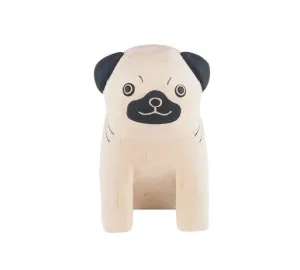 Wee Wooden Pug