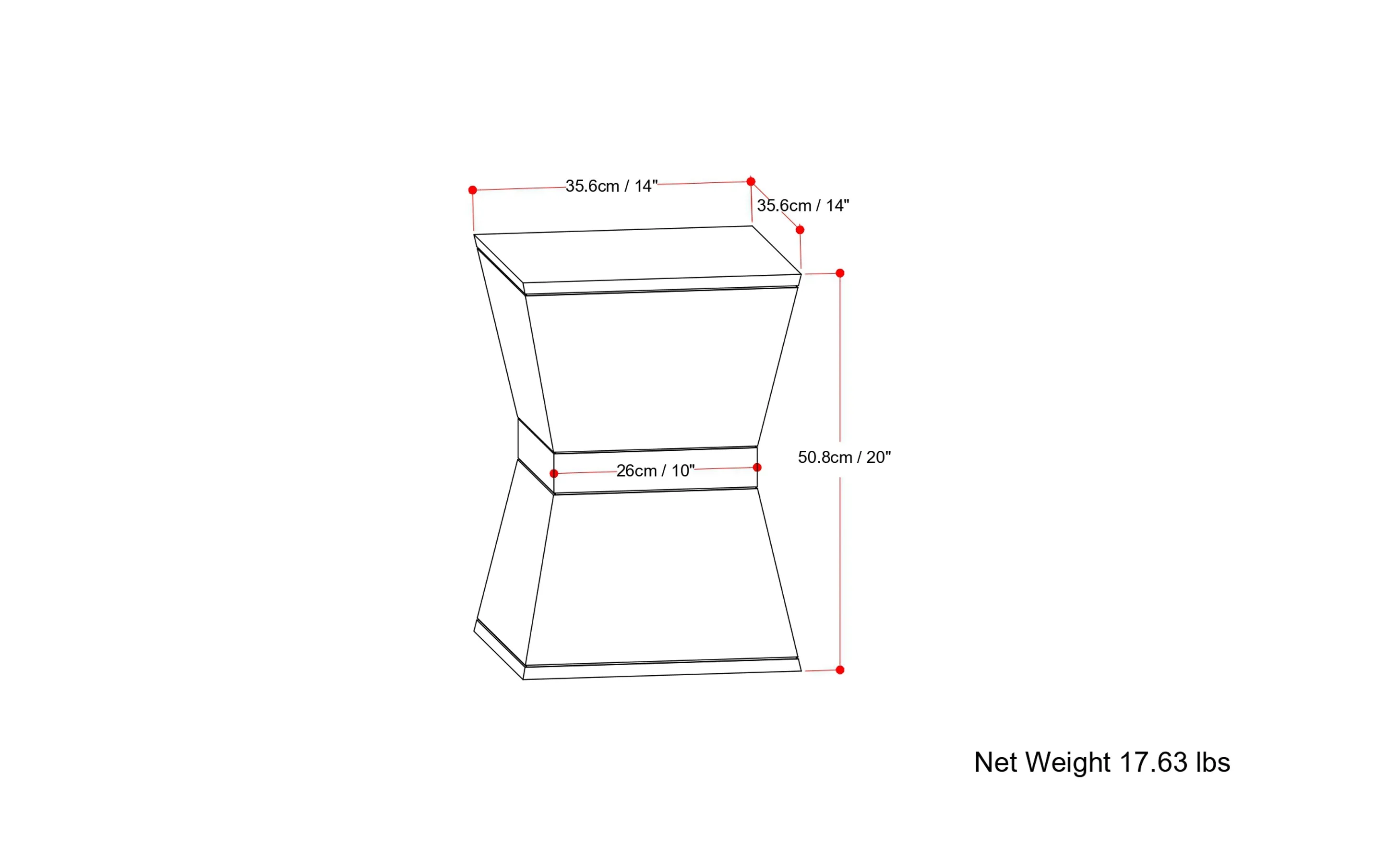 Westfield Side Table in Mango