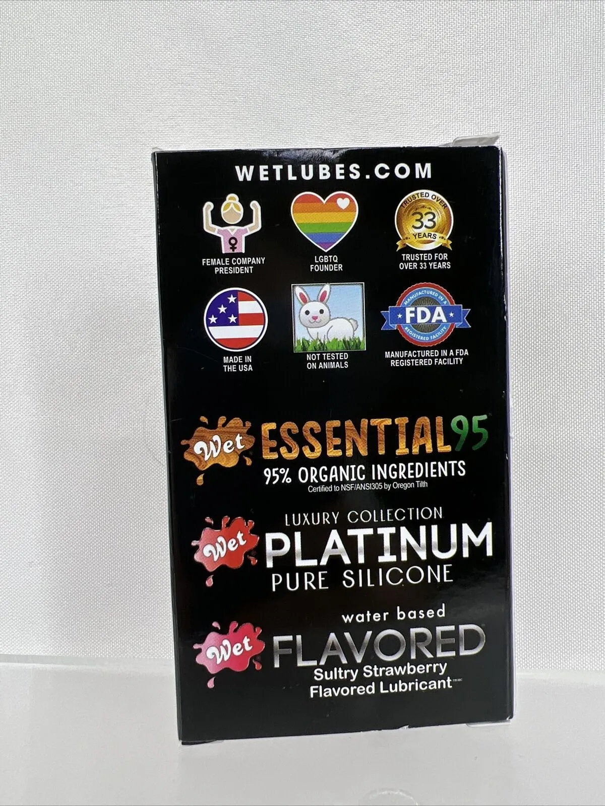 Wet Assortment Sampler 3 Pack Luxury Platinum Lube Premium Flavor Lubricant