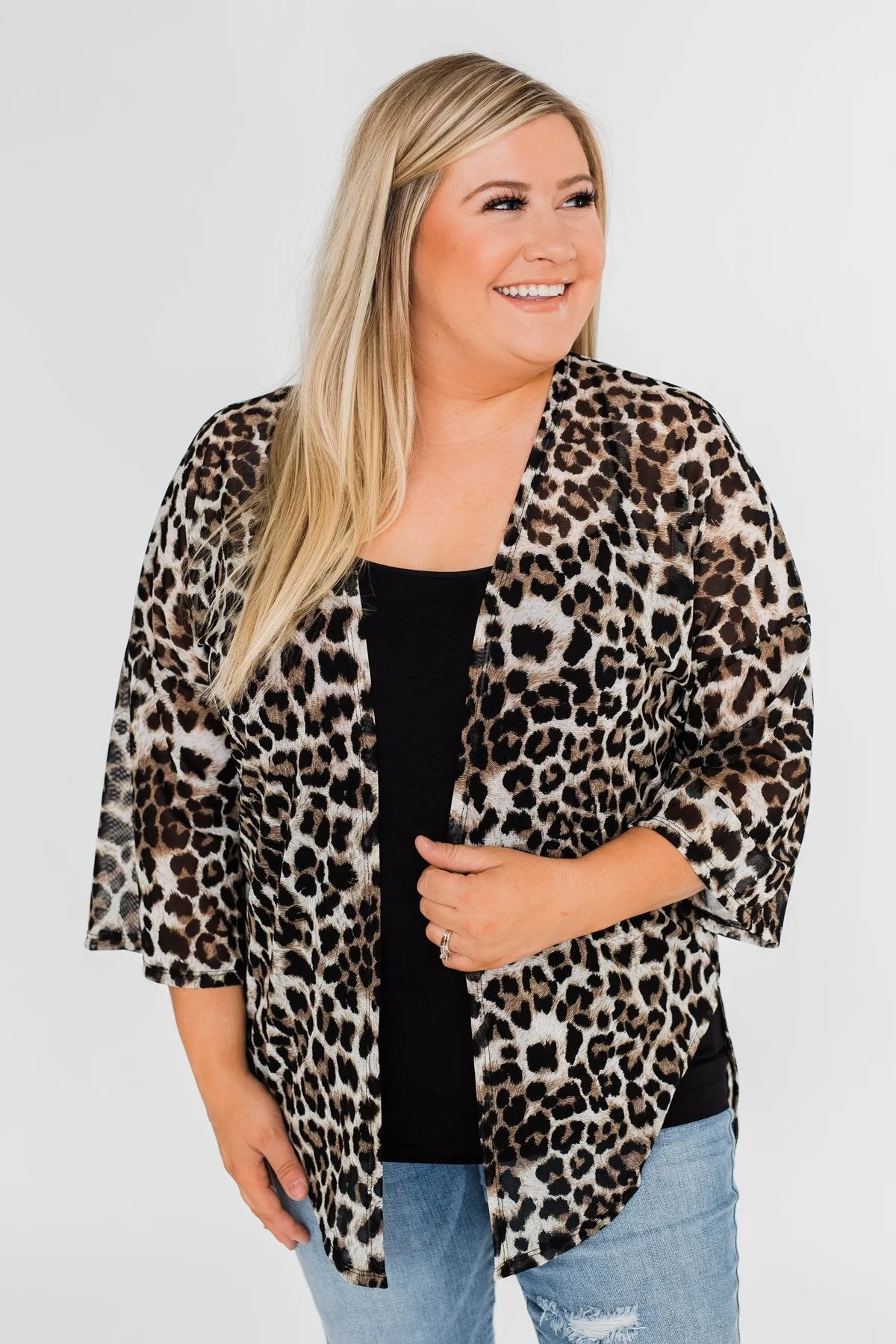 Wild For You Kimono- Animal Print
