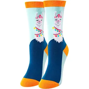 Women's Cute Llama Socks Llama Gifts for Women Fun Animals Gifts for Animal Lovers, Gift For Her, Gift For Mom