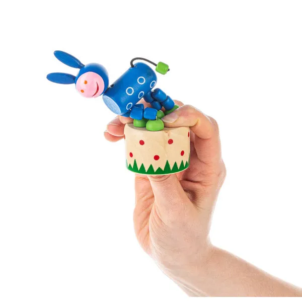 Wooden Farm Push Puppets