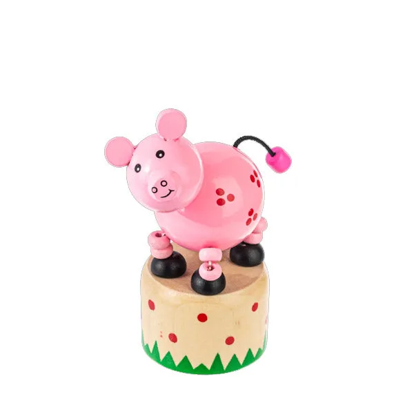 Wooden Farm Push Puppets