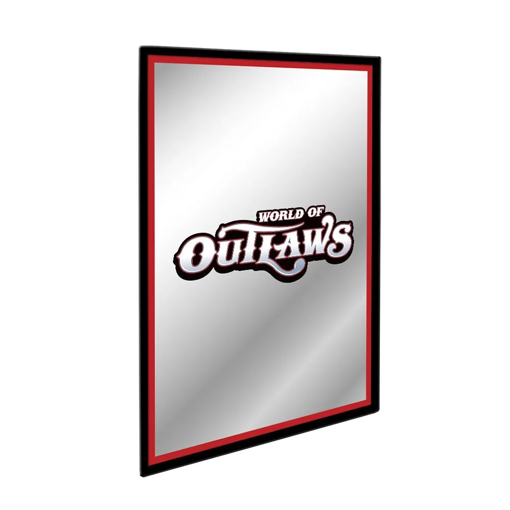 World of Outlaws: Logo - Framed Mirrored Wall Sign