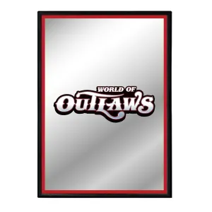 World of Outlaws: Logo - Framed Mirrored Wall Sign