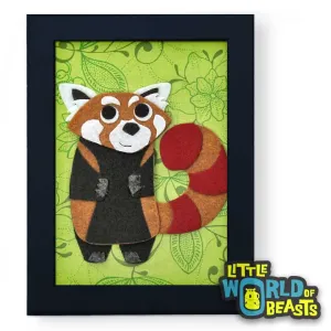 Xelpho the Red Panda Framed