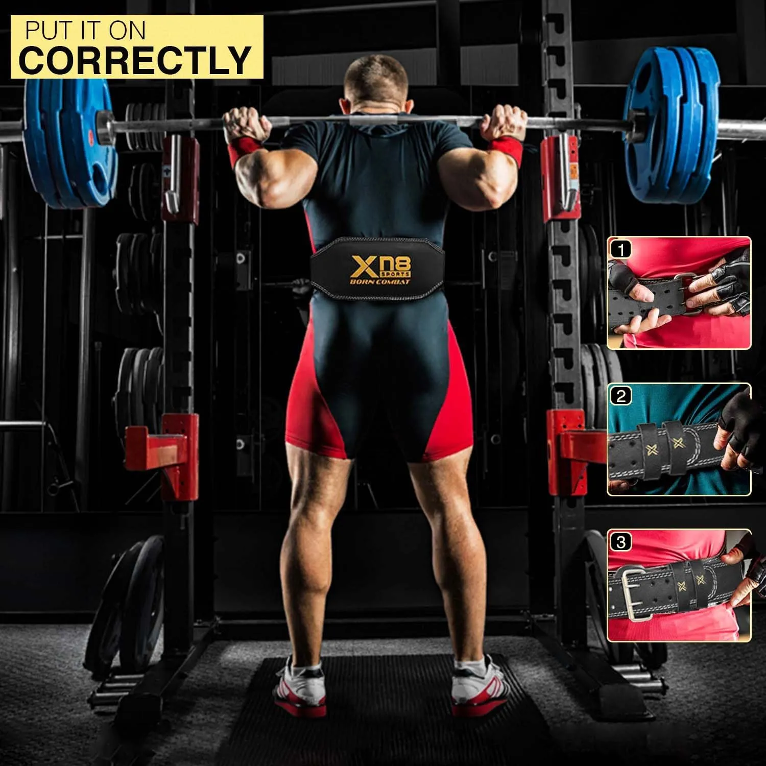 Xn8 Weight Lifting Belt 6"