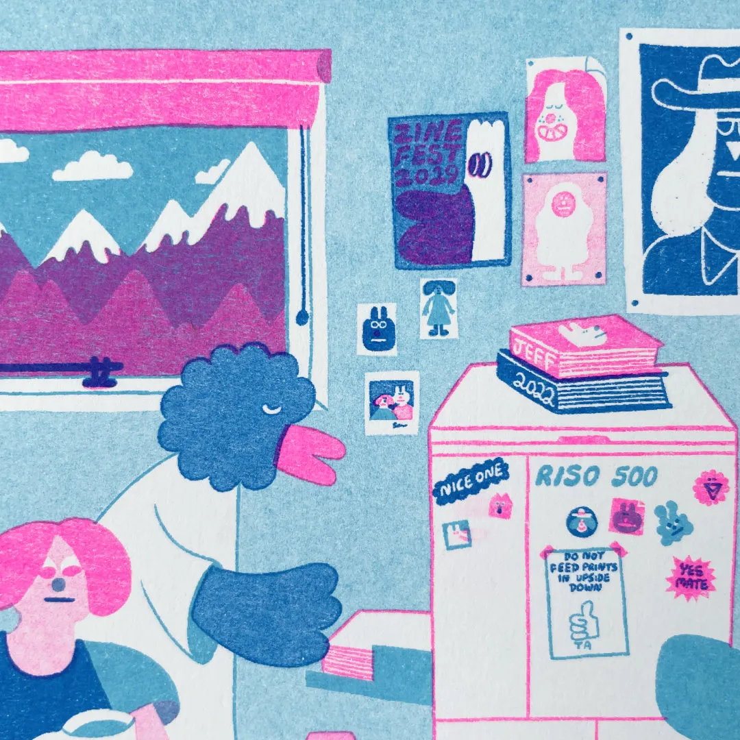 YUK FUN Print Club Riso Art Print
