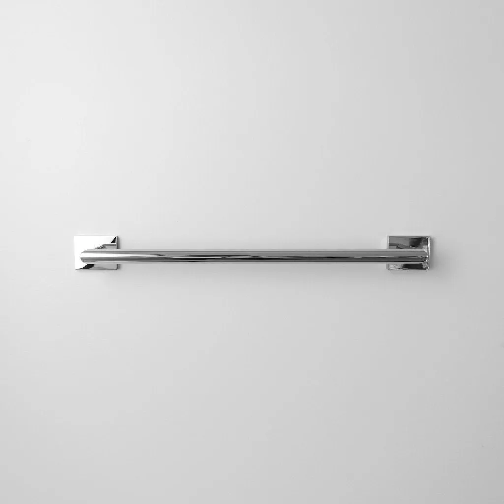 Zurich Single Towel Bar - Wall Mount Brass/Polished Chrome